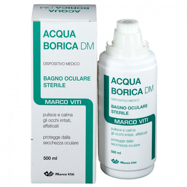 Acqua borica per bagno oculare - 500ml - Farmacia di Regoledo Srl