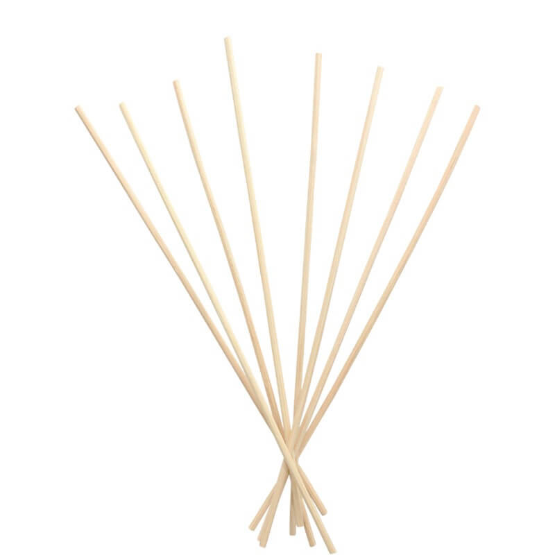 Banstoncini in fibra di ecrù per diffusori da 200 ml - 8 pezzi da 28 cm - Farmacia di Regoledo Srl