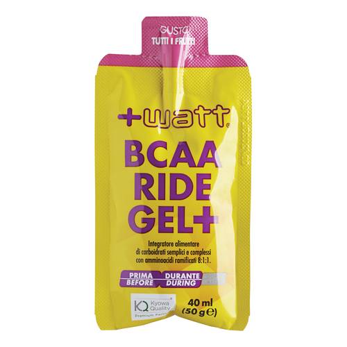 +Watt - BCAA Ride Gel+ gusto Tutti i Frutti 40ml - Farmacia di Regoledo Srl