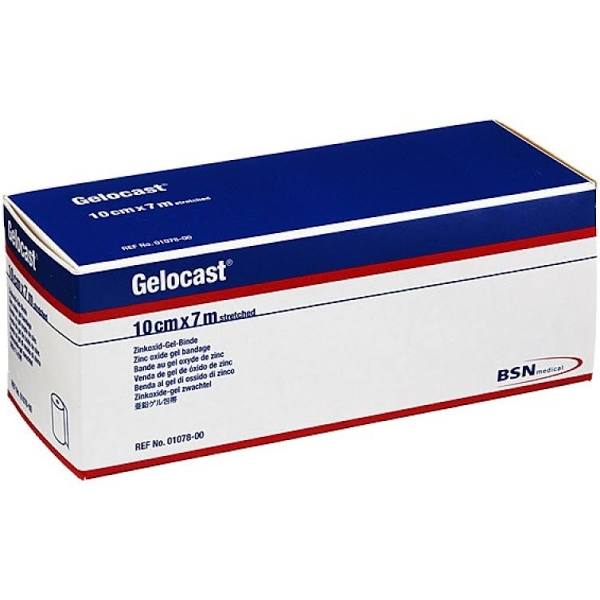 BENDA NON ELASTICA GELOCAST GEL DI OSSIDO DI ZINCO 700X10 CM 1 PEZZO - Farmacia di Regoledo Srl