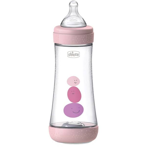 Chicco - Biberon Perfect 5 - anticolica flusso veloce 300ml Rosa - Farmacia di Regoledo Srl