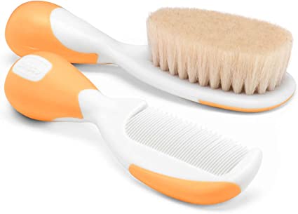 Chicco - Spazzola + pettine arancione - Farmacia di Regoledo Srl