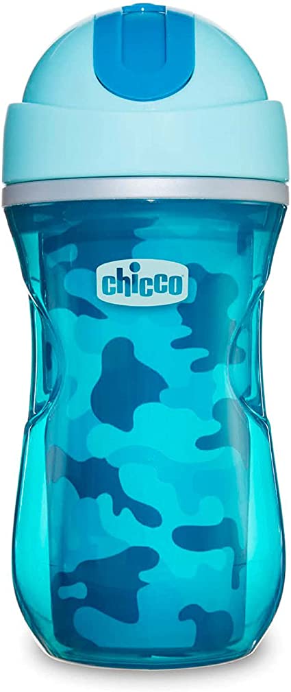 Chicco - Tazza sport 14m+ 266ml - Azzurra - Farmacia di Regoledo Srl