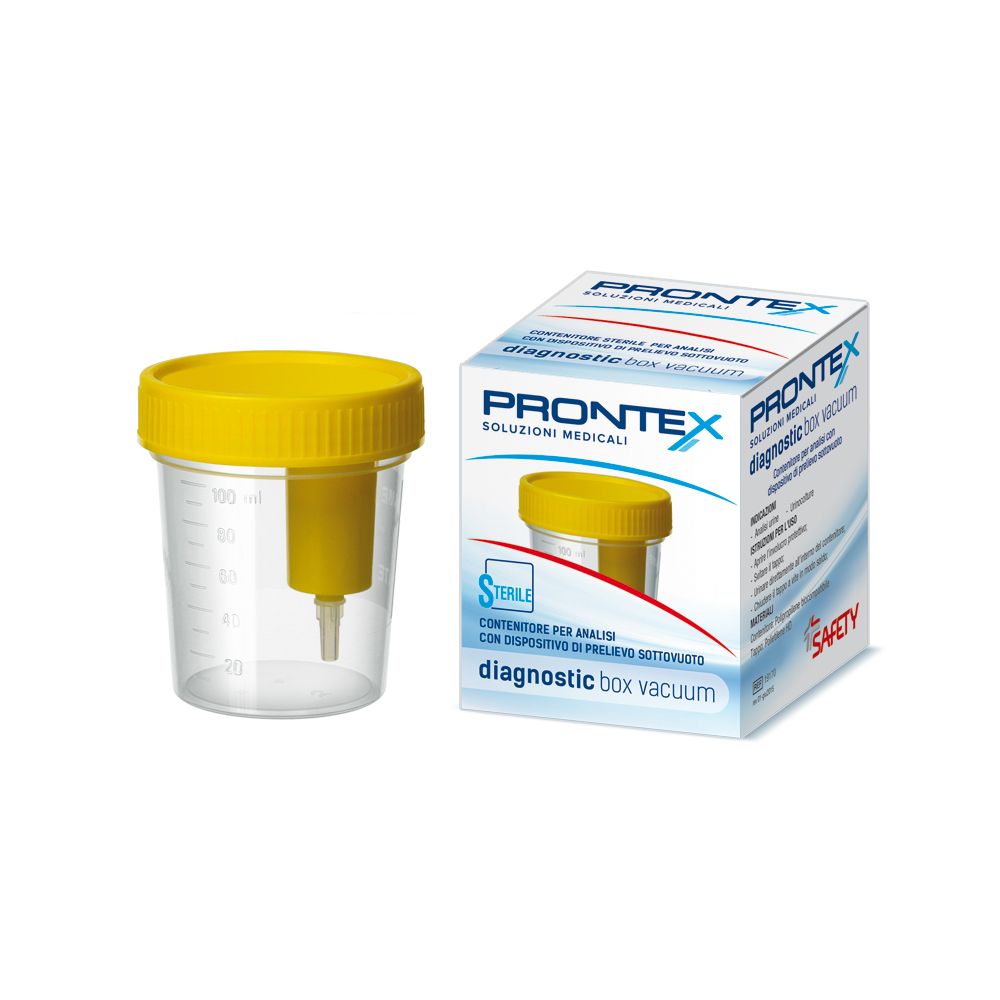 CONTENITORE PER URINA STERILE PRONTEX DIAGNOSTIC BOX CON PRELIEVO CUUM - Farmacia di Regoledo Srl