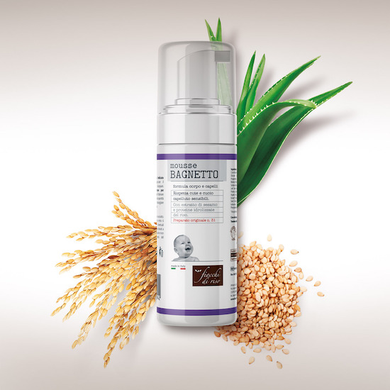 Fiocchi di riso - Mousse bagnetto 200ml - Farmacia di Regoledo Srl