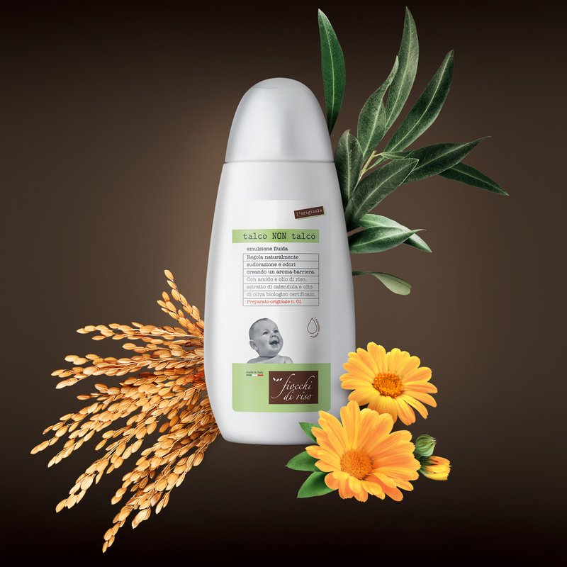 Fiocchi di riso - Talco non talco emulsione 100ml - Farmacia di Regoledo Srl