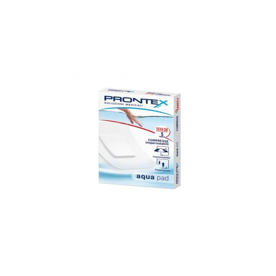 GARZA COMPRESSA PRONTEX AQUA PAD 10X8CM 5 PEZZI - Farmacia di Regoledo Srl