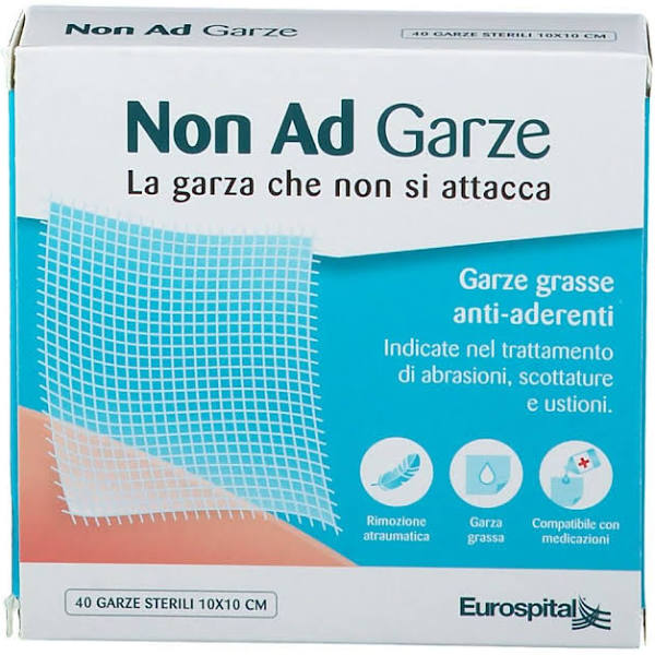 GARZA PARAFFINATA NON AD 10X10 CM 40 PEZZI - Farmacia di Regoledo Srl