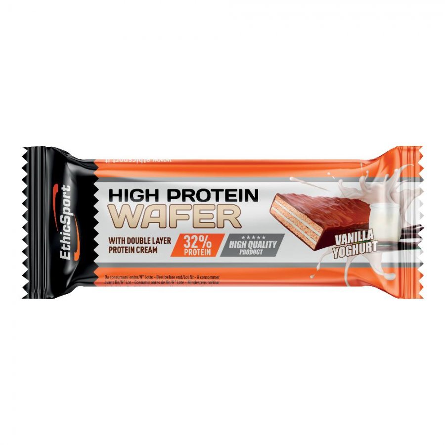 Ethicsport - High Protein Wafer - Gusto Vanilla/Yoghurt 35 grammi - Farmacia di Regoledo Srl