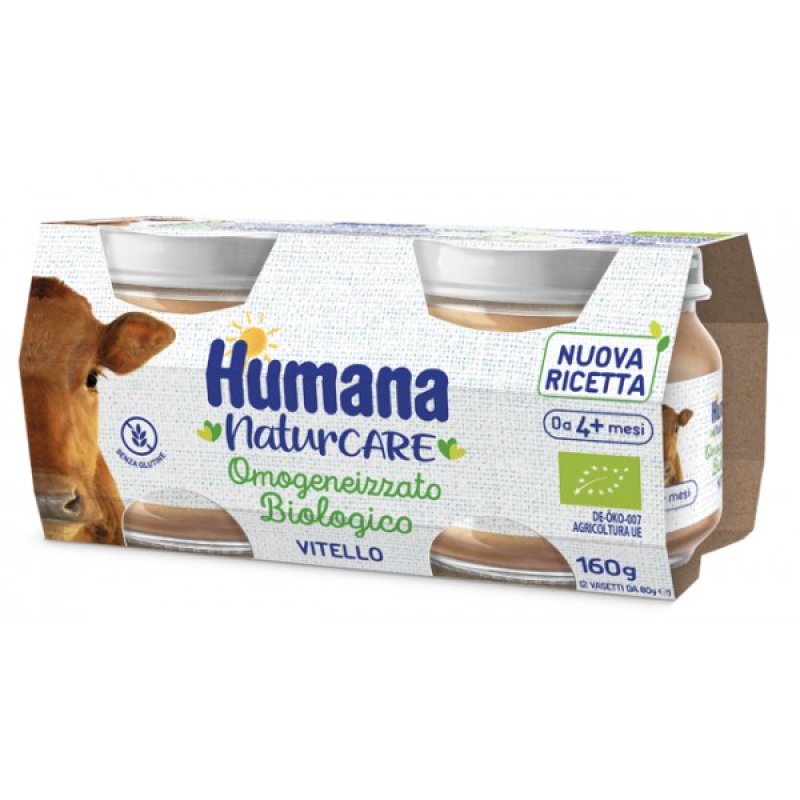 Humana - Omogenizzato Vitello bio - 2 pezzi 80g - Farmacia di Regoledo Srl