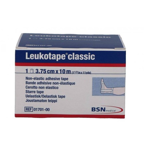LEUKOTAPE BENDA ANELASTICA PER BENDAGGI FUNZIONALI 3,75X100 CM - Farmacia di Regoledo Srl