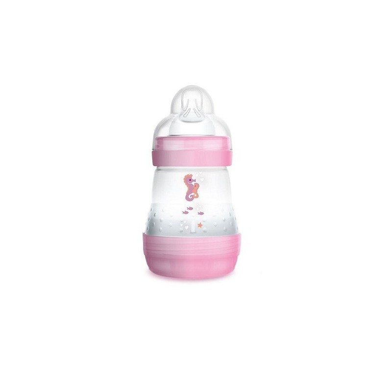 Mam Easy Start - Biberon anticolica tettarella in silicone 160ml - Rosa - Farmacia di Regoledo Srl