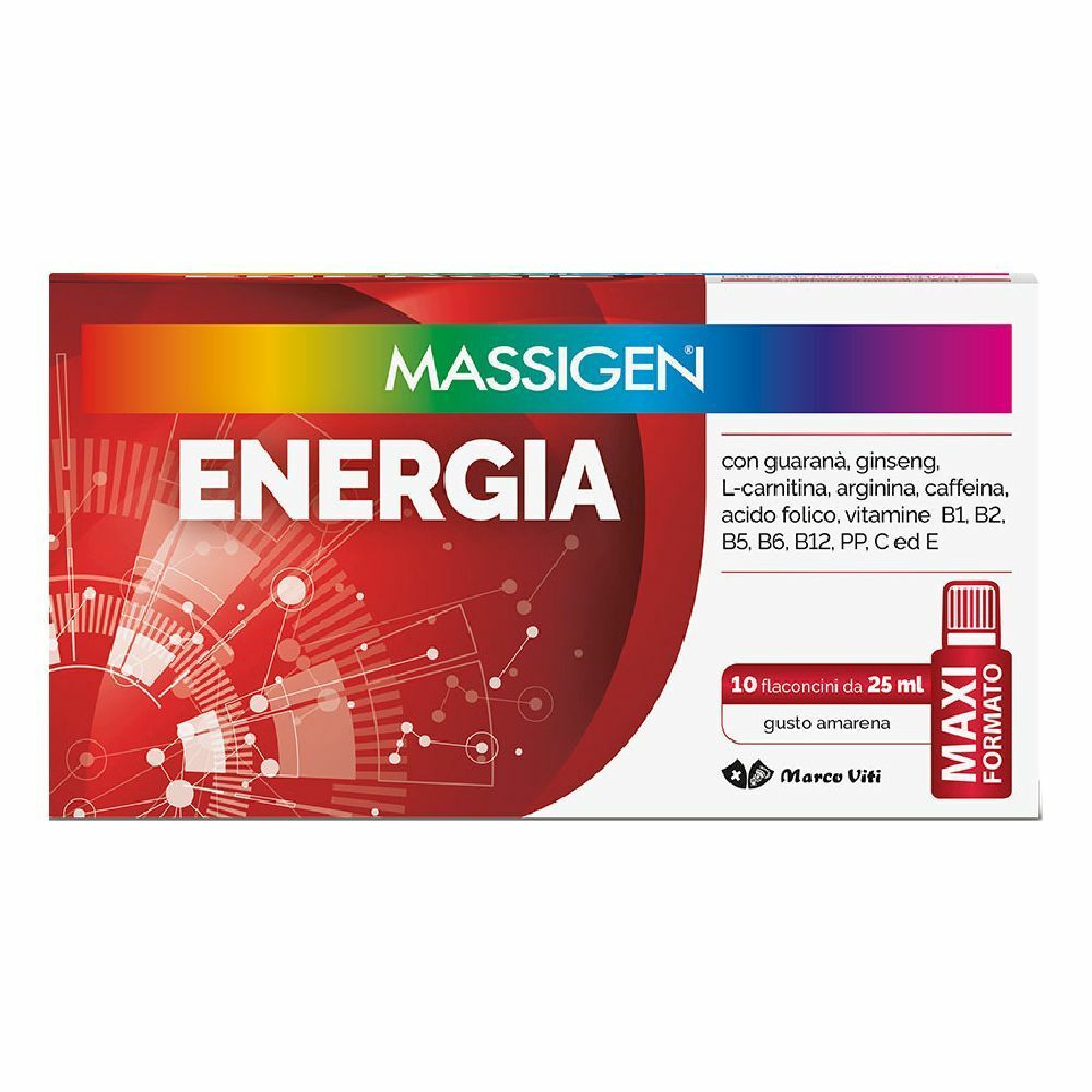 Massigen Energia 14 flaconcini 10ml - Farmacia di Regoledo Srl