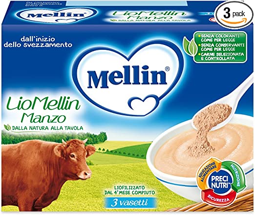 Mellin - Liofilizzato Manzo 3 x 10g - Farmacia di Regoledo Srl