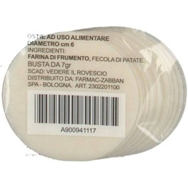 Ostie ad uso alimentare diametro 6cm 7g - Farmacia di Regoledo Srl