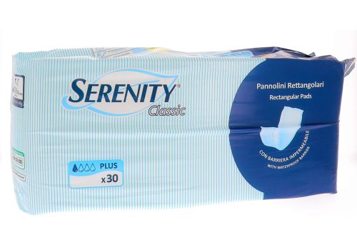 Serenity Classic - Pannolino rettangolare con barriera - 30 pezzi - Farmacia di Regoledo Srl