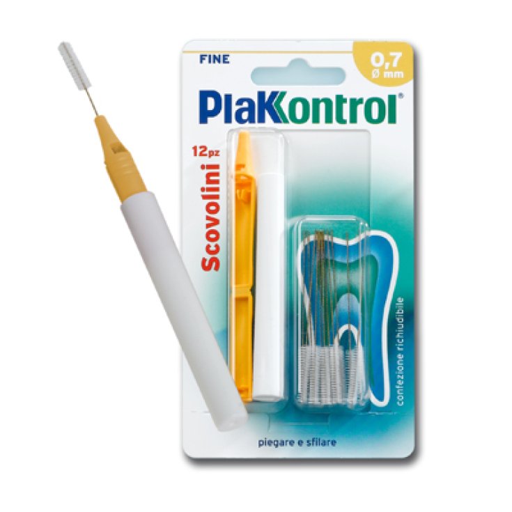 Plakkontrol - Scovolino Minigrip 0,7 mm - 10 pezzi - Farmacia di Regoledo Srl