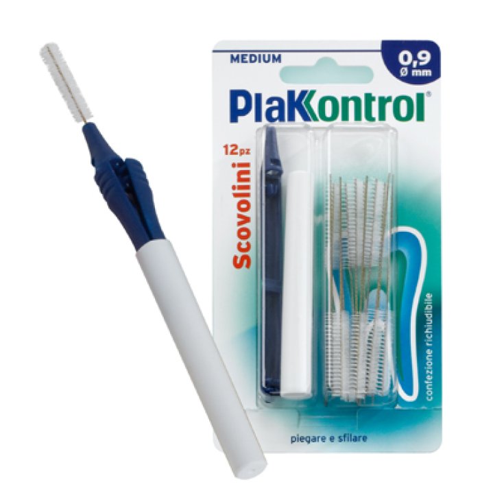 Plakkontrol - Scovolino Minigrip 0,9 mm - 10 pezzi - Farmacia di Regoledo Srl