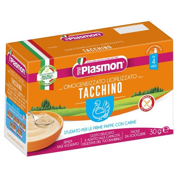 Plasmon - Liofilizzato Tacchino 3x10g - Farmacia di Regoledo Srl