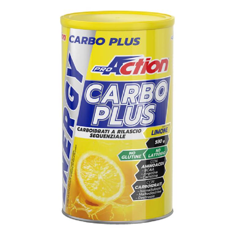 Proaction - Carbo Plus Energy - Gusto Limone 530 grammi - Farmacia di Regoledo Srl