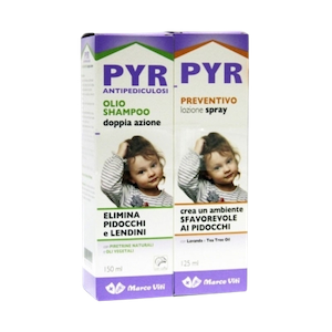 Pyr - Olio shampoo doppi azione + Preventivo Spray  - Farmacia di Regoledo Srl