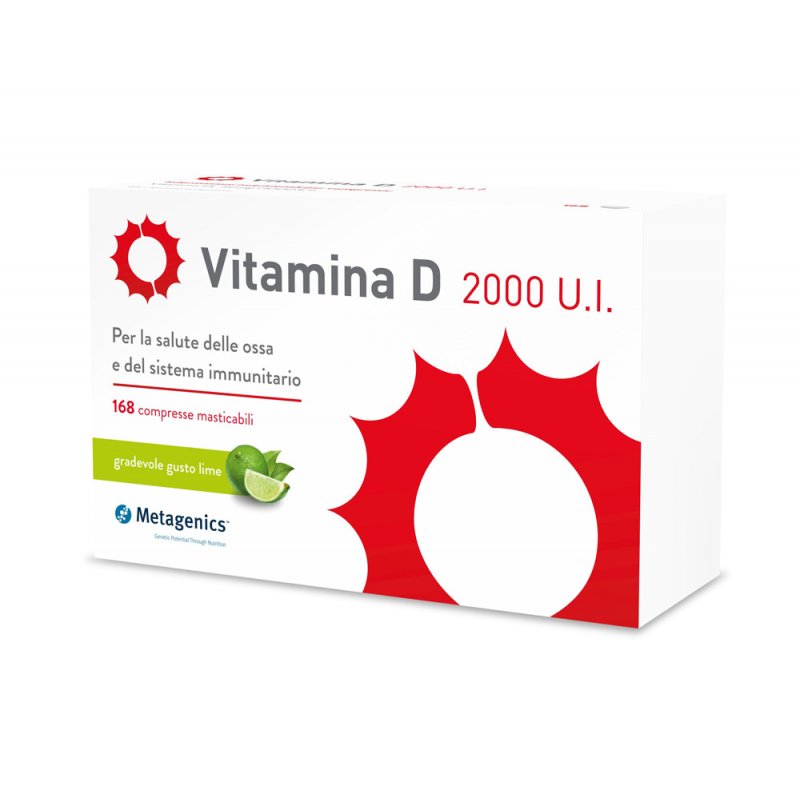 Vitamina D 2000 UI 168 compresse masticabili - Farmacia di Regoledo Srl