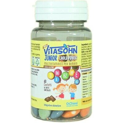 Vitasohn Junior - Choco power - 60 confetti mulitvitaminici - Farmacia di Regoledo Srl