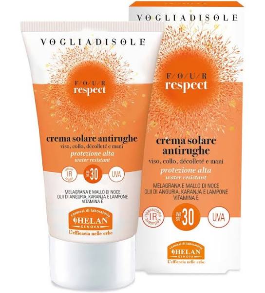 VOGLIA DI SOLE RESPECT CREMA SOLARE ANTIRUGHE SPF30 50 ML - Farmacia di Regoledo Srl