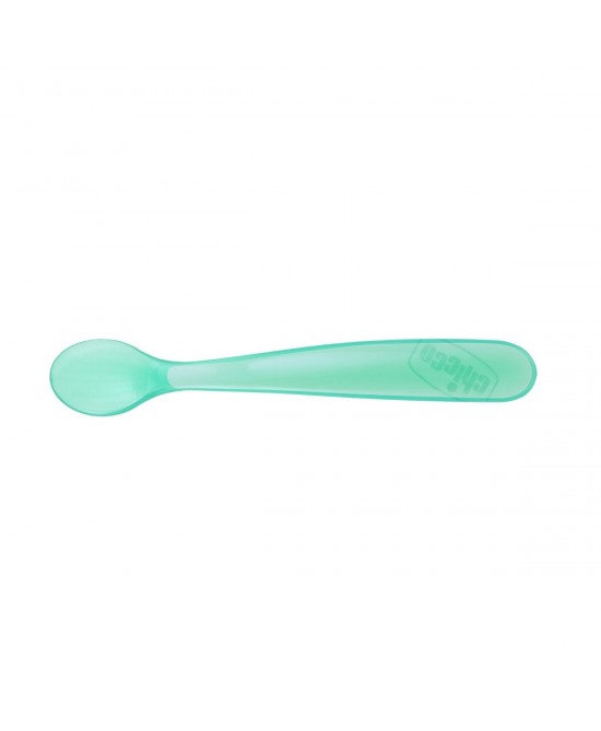 Chicco - Cucchiaio 6+ mesi in silicone 2 pezzi verde - Farmacia di Regoledo Srl