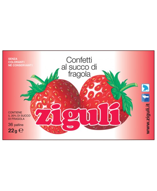 Ziguli - Fragola 36 palline 22g - Farmacia di Regoledo Srl