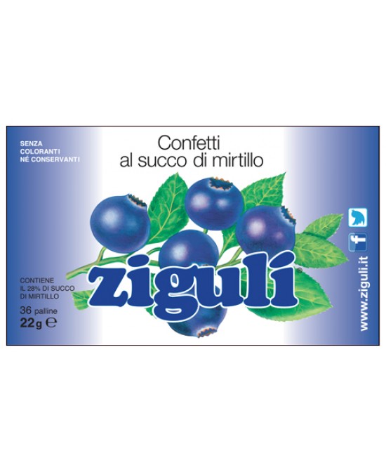 Ziguli - Mirtillo 36 palline 22g - Farmacia di Regoledo Srl