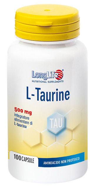 Longlife L-taurine 500mg 100 capsule - Farmacia di Regoledo Srl