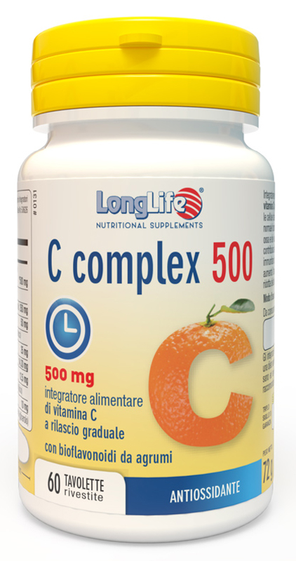 LONGLIFE C COMPLEX 500 TIME RELEASED 60 TAVOLETTE RIVESTITE - Farmacia di Regoledo Srl
