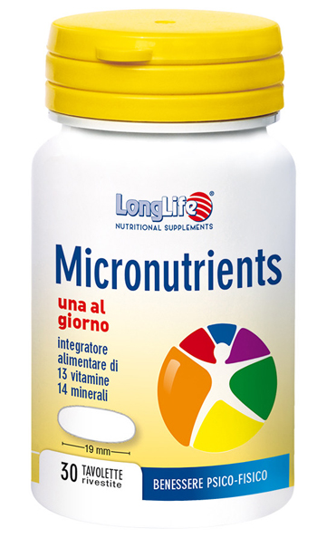 LONGLIFE MICRONUTRIENTS 30 TAVOLETTE RIVESTITE - Farmacia di Regoledo Srl