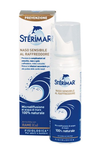 STERIMAR NASO SENSIBILE AL RAFFREDDORE ACQUA DI MARE SPRAY 100 ML - Farmacia di Regoledo Srl