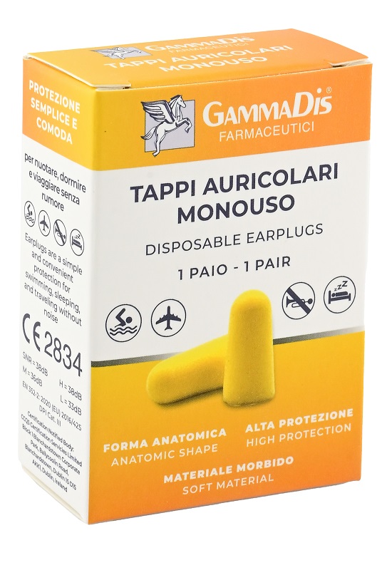 TAPPO AURICOLARE EAR GOMMAPIUMA 2 PEZZI GAMMADIS - Farmacia di Regoledo Srl