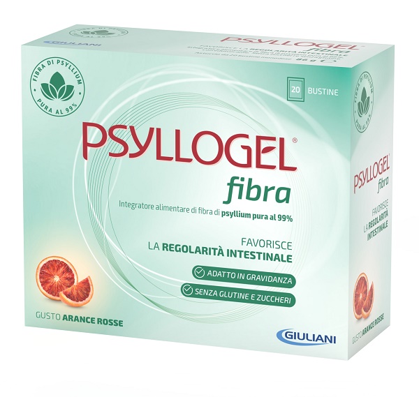 PSYLLOGEL FIBRA ARANCE ROSSE 20 BUSTINE - Farmacia di Regoledo Srl