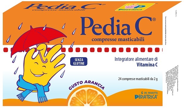 PEDIA C ARANCIA 24 COMPRESSE MASTICABILI - Farmacia di Regoledo Srl