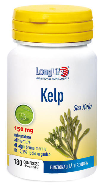 LONGLIFE KELP ALGA BRUNA 180 COMPRESSE - Farmacia di Regoledo Srl