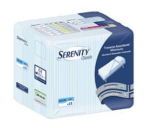 TRAVERSA SALVAMATERASSO PER INCONTINENZA SERENITY CLASSIC RIMBOCCABILE MISURA 80X180CM 30 PEZZI - Farmacia di Regoledo Srl