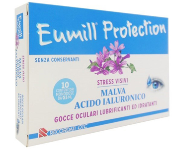 Eumill - Gocce Oculari Lubrificanti e Idratanti - 10 Flaconcini Monodose - Farmacia di Regoledo Srl
