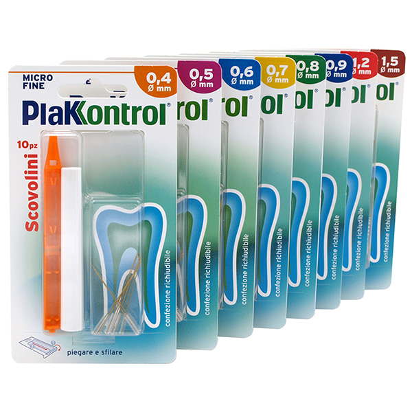 PLAKKONTROL MINIGRIP SCOVOLINO 0,4 MM 10 PEZZI - Farmacia di Regoledo Srl