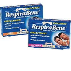 CEROTTO NASALE CLASSICO ADULTI RESPIRA BENE 10 PEZZI - Farmacia di Regoledo Srl