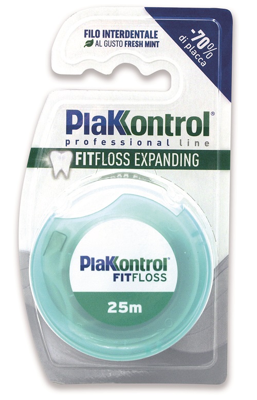 Plakkontrol - Filo interdentale FitFloss - 25 metri - Farmacia di Regoledo Srl