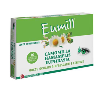 Eumill - Gocce Oculari Rinfrescanti e Lenitive - 10 Flaconcini Monodose 0,5ml - Farmacia di Regoledo Srl