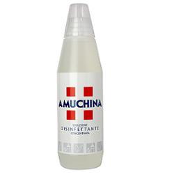 DISINFETTANTE IGIENIZZANTE A BASE DI IPOCLORITO DI SODIO ANTIMICROBICO AD AMPIO SPETTRO D'AZIONE AMUCHINA LIQUIDA 100% 1000 ML - Farmacia di Regoledo Srl