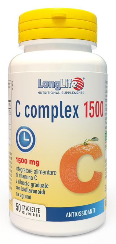 LONGLIFE C COMPLEX 1500 T/R 50 TAVOLETTE DIVISIBILI - Farmacia di Regoledo Srl