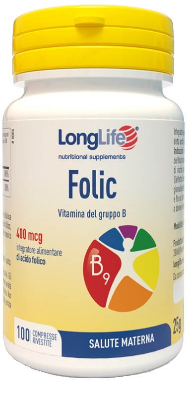 LONGLIFE FOLIC 400 MCG 100 COMPRESSE - Farmacia di Regoledo Srl