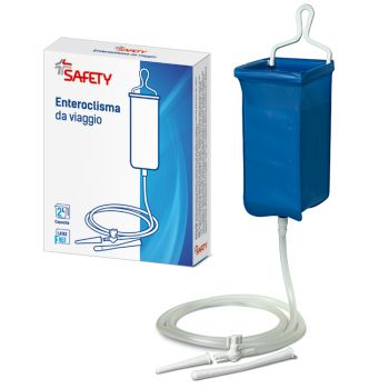 ENTEROCLISMA DA VIAGGIO KLISTER IN GOMMA CON CANNULA ANALE EVAGINALE 2 LITRI - Farmacia di Regoledo Srl