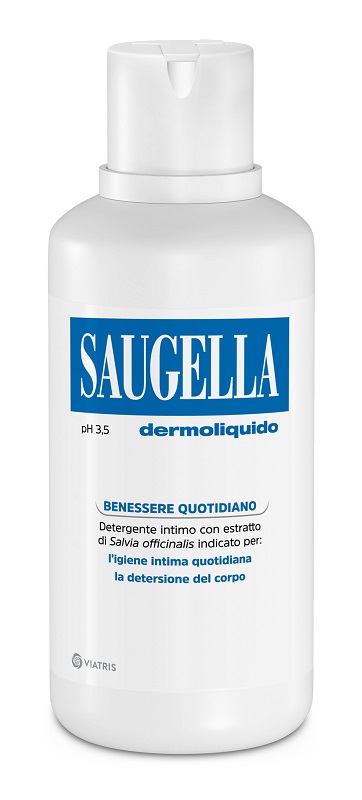 SAUGELLA DERMOLIQUIDO PH 3,5 DETERGENTE INTIMO BENESSERE QUOTIDIANO 500 ML - Farmacia di Regoledo Srl